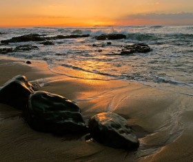 Beautiful sunset sea view HD picture 04