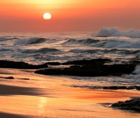 Beautiful sunset sea view HD picture 06