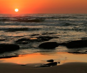 Beautiful sunset sea view HD picture 07