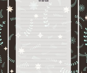 Blank paper with flower background vector 01