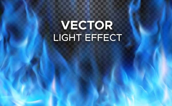 Blue fire effect background vectors 04