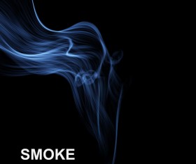 Blue smoke abstract background vector 01