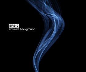 Blue smoke abstract background vector 02