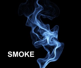 Blue smoke abstract background vector 04