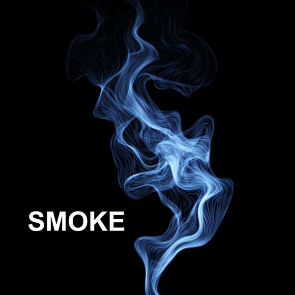 Blue smoke abstract background vector 04