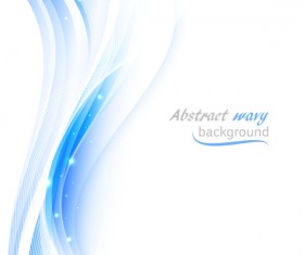 Blue wavy lines abstract background vector 01