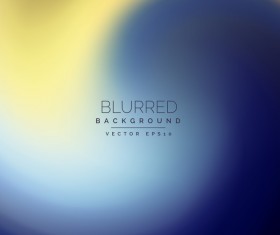 Blue with yellow blurred background vector