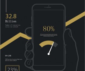 Business template dark styles vector 05