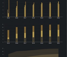 Business template dark styles vector 09