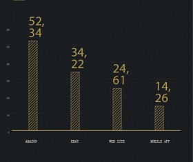 Business template dark styles vector 10