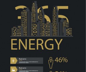 Business template dark styles vector 14