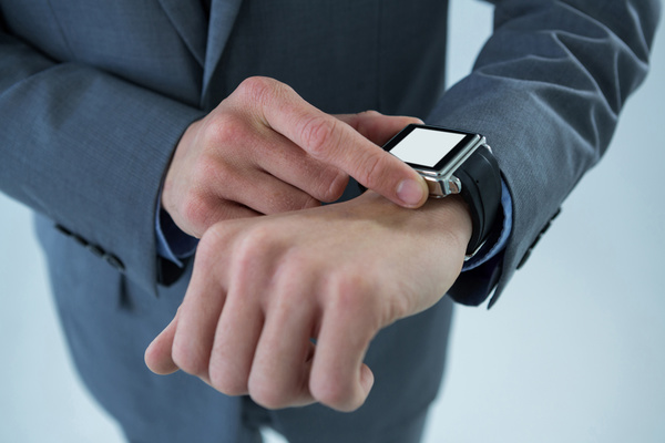 Businessman with Smart Watches Stock Photo 01