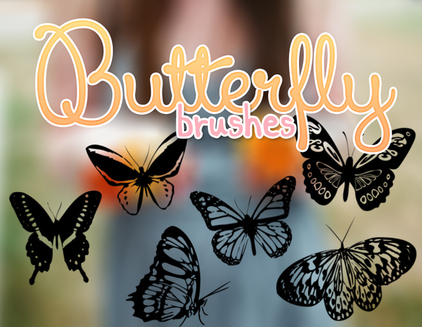 Butterflies PS brushes
