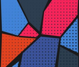 Cartoon pop-art backgrounds vectors 04