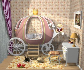 Children bedroom design Stock Photo