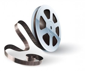 Cinema film illustration vector material 02