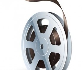 Cinema film illustration vector material 03