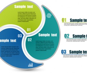 Circles whirl infographic vectors template 06