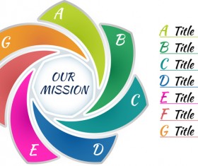 Circles whirl infographic vectors template 21