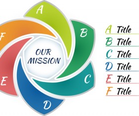 Circles whirl infographic vectors template 22