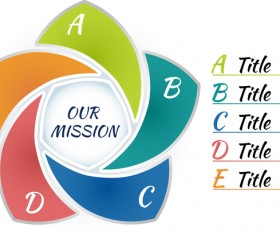 Circles whirl infographic vectors template 23