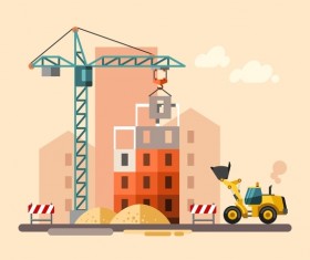 City building construction template vectors 08