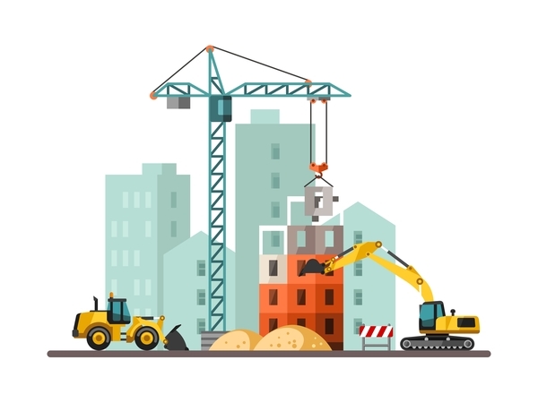 City building construction template vectors 16 free download