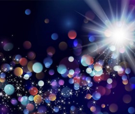 Colored halation background with light shiny vector