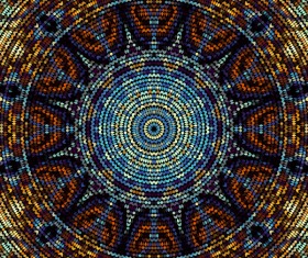 Colorful mosaic pattern seamless vectors 04