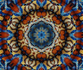 Colorful mosaic pattern seamless vectors 07