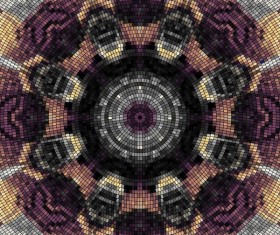 Colorful mosaic pattern seamless vectors 08