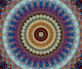 Colorful mosaic pattern seamless vectors 09