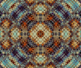 Colorful mosaic pattern seamless vectors 10