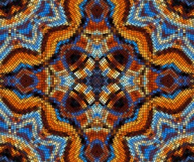 Colorful mosaic pattern seamless vectors 13