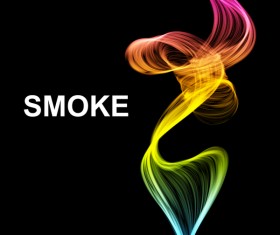 Colorful smoke abstract background vector 01