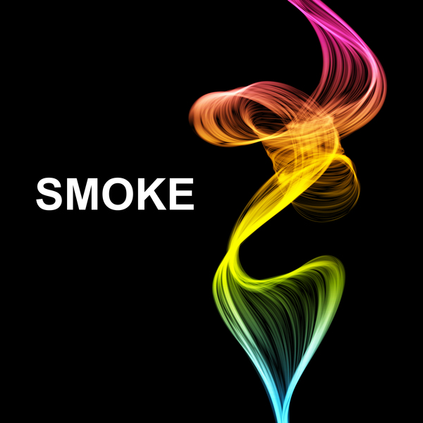 Colorful smoke abstract background vector 01