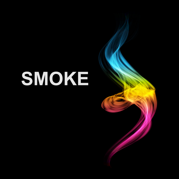 Colorful smoke abstract background vector 02