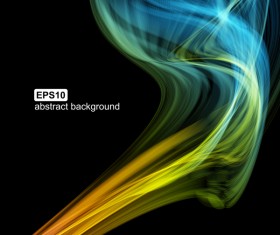 Colorful smoke abstract background vector 04