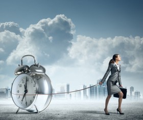 Control time woman Stock Photo 01