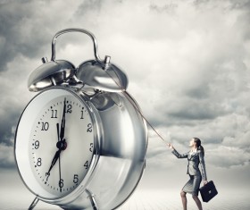 Control time woman Stock Photo 03