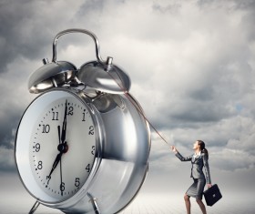 Control time woman Stock Photo 05