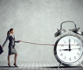 Control time woman Stock Photo 06