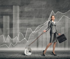 Control time woman Stock Photo 09