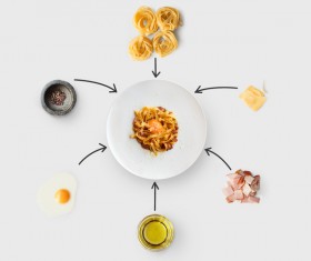 Cooking ingredients for Italian food Stock Photo 03