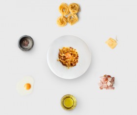 Cooking ingredients for Italian food Stock Photo 07