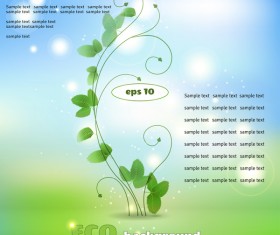 Creative eco background vector template 02