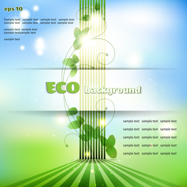 Creative eco background vector template 03