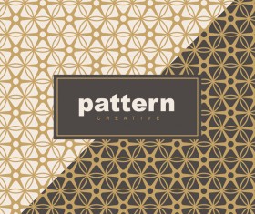 Creative golden seamless pattern vector 01