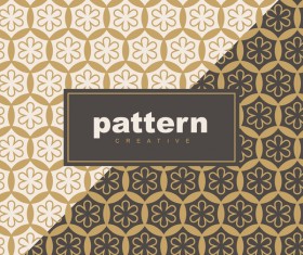 Creative golden seamless pattern vector 02