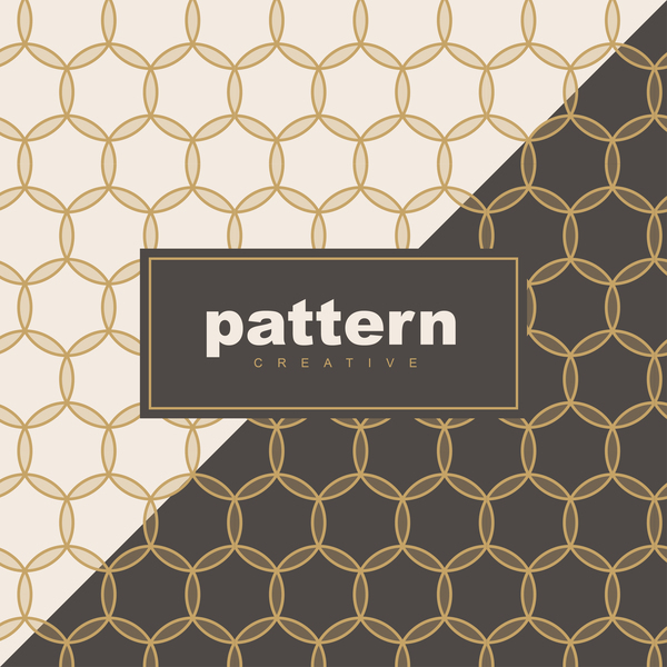 Creative golden seamless pattern vector 03
